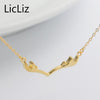 925 Sterling Silver Animal Pendants Necklace For Women Merry Christmas Deer Horns Charm Necklace Link Collar Chain LN0284