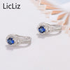 Micro Pave Cubic Zirconia Hoop Earrings Women Pierced 925 Sterling Silver Charm Huggie Earing Small Loop Earring LE0386