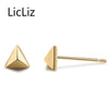 925 Sterling Silver Stud Earring for Women Fashion Triangle Design Earring Jewelry Bijoux Pendiente de Mujer Moda LE0437B