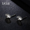 Fashion 925 Sterling Silver Stud Earring for Women Hyperbole Eye Earrings Zirconia Jewelry Pendiente de Mujer Moda LE0440
