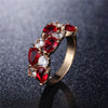 European Bride Luxury Wedding Ring AAA Color Zircon Embellishment Charm Women Fashion Fitting Supply