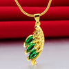 New Fashion Luxury 24K Necklace Pendant Charms Women's Birthd Party Wedding Anniversary Gift Jewelry