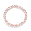 Light Purple Natural Pearl 925 Silver Bracelet