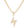 Lightning Necklaces For Women Stainless Steel Necklace Choker Long Chain For Girlfriend Gifts Pendants Jewelry