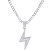 Lightning Necklaces For Women Stainless Steel Necklace Choker Long Chain For Girlfriend Gifts Pendants Jewelry