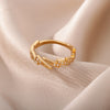 Lightning Rings For Women Stainless Steel Gold Color Finger Ring 2023 Trend Zirconia Wedding Aesthetic Jewelry anillos mujer