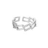 Lightning Rings For Women Stainless Steel Gold Color Finger Ring 2023 Trend Zirconia Wedding Aesthetic Jewelry anillos mujer