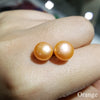 7-8mm High Luster Real Pearl 925 Sterling Silver Stud Earrings for valentine's day,Mother's Day,Party,Wedding