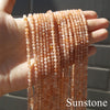 Natural Gemstone 3mm Sparking Tourmaline Aquamarine Moonstone Rhodochrosite Bracelet For Women or Men Daily Wear