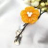 Natural Stone Flower Shell Silk Thread Tassel Neckalce