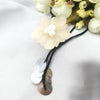 Natural Stone Flower Shell Silk Thread Tassel Neckalce