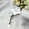 Natural Stone Flower Shell Silk Thread Tassel Neckalce