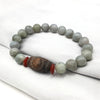 Natural Stone Picasso Jasper Labradorite etc. With Carved Tibetan Three Eye DZI Beads Bracelet For Men Accessories Gift