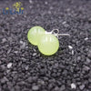 Real 925 Sterling Silver Natural Stone Dyed Color Beads Stud Earrings For Daily Wear