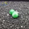 Real 925 Sterling Silver Natural Stone Dyed Color Beads Stud Earrings For Daily Wear