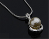Like 925 sterling silver necklace set zircon pearl drop style delicate pendant silver necklace