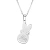 Lil Peep Love Rabbit Pendant Necklace Beads Link Chain Stainless Steel Charming clavicle Jewelry