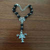 Lilith Satan Rosary Set bracelet and Rosary Necklace, Lilith Rosary Necklace, Lilith bracelet, Gothic mysterious Rosary Necklace