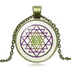 Limited Collier Collares Buddhist Sri Yantra Pendant Necklace Sacred Geometry Bronze Charms Statement Choker Women Jewelry