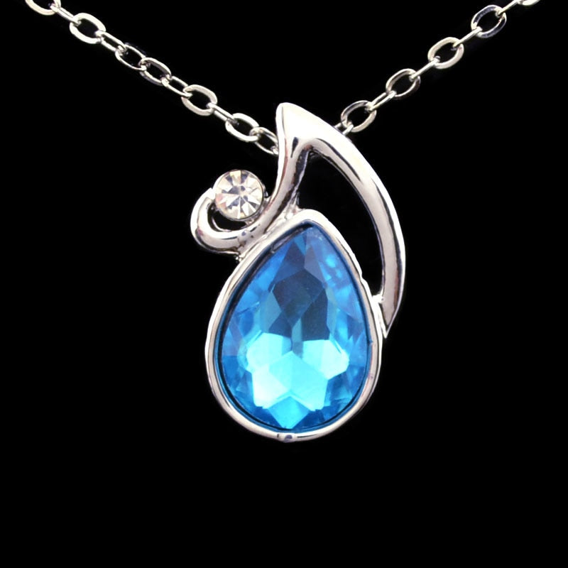 Limited edition crystal jewelry   Austria Crystal Water Drop Pendant Necklace - Huahai B152
