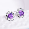 Lingdong Fashion brand 925 silver ear stud circle of love series simple earring boutique gift