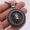 Lion Pendant Slavic God Sun Veles Symbol Amulet Viking Jewelry Necklace
