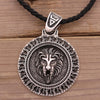 Lion Pendant Slavic God Sun Veles Symbol Amulet Viking Jewelry Necklace