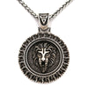 Lion Pendant Slavic God Sun Veles Symbol Amulet Viking Jewelry Necklace