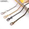 Lionsen 120cm / 0.42cm  Snake Replacement Chain Strap Metal link Clasp Purse Chain Bag Handle Shoulder Cross Body Handbags Chain