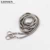 Lionsen 120cm / 0.42cm  Snake Replacement Chain Strap Metal link Clasp Purse Chain Bag Handle Shoulder Cross Body Handbags Chain