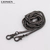 Lionsen 120cm / 0.42cm  Snake Replacement Chain Strap Metal link Clasp Purse Chain Bag Handle Shoulder Cross Body Handbags Chain
