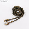 Lionsen 120cm / 0.42cm  Snake Replacement Chain Strap Metal link Clasp Purse Chain Bag Handle Shoulder Cross Body Handbags Chain