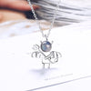 Little Devil Originality 925 Stamp Silver Color Trendy Pendant Chain Necklace For Women Crystal Necklace Anniversary Jewelry