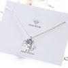 Little Devil Originality 925 Stamp Silver Color Trendy Pendant Chain Necklace For Women Crystal Necklace Anniversary Jewelry