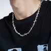 Little Iron Thorns Hip Hop Gothic Punk Style Barbed Wire Small Barbed Chain Collar Men and Women Necklace Gifts