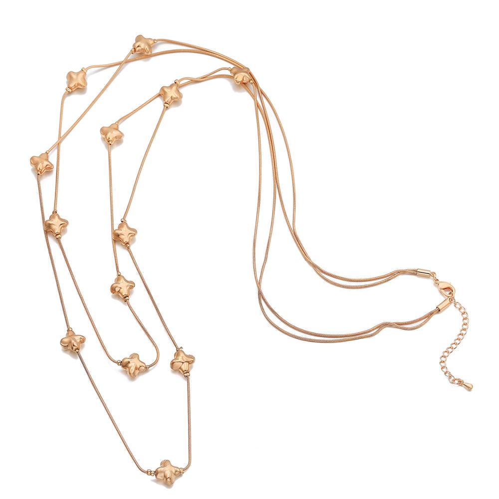 Little Polaris Stars Pendant Necklaces For Woman Gold Black Color Long Double Layer Snake Chain Necklace Bohemia Jewelry Gifts