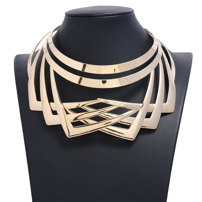 Liuxsp Africa Bohemian Matel Necklace For Women Vintage Statement Choker Necklace Boho National Style Female Jewelry