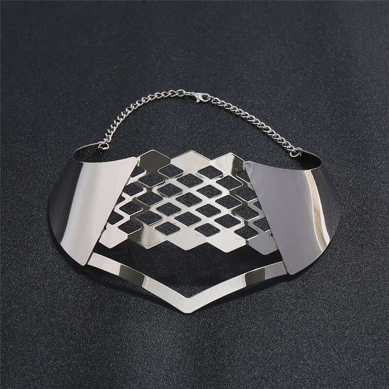 Liuxsp Africa Matel Necklace For Women Geometic Vintage Statement Choker Necklace Boho Bohemian Style Female Jewelry