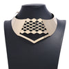 Liuxsp Africa Matel Necklace For Women Geometic Vintage Statement Choker Necklace Boho Bohemian Style Female Jewelry
