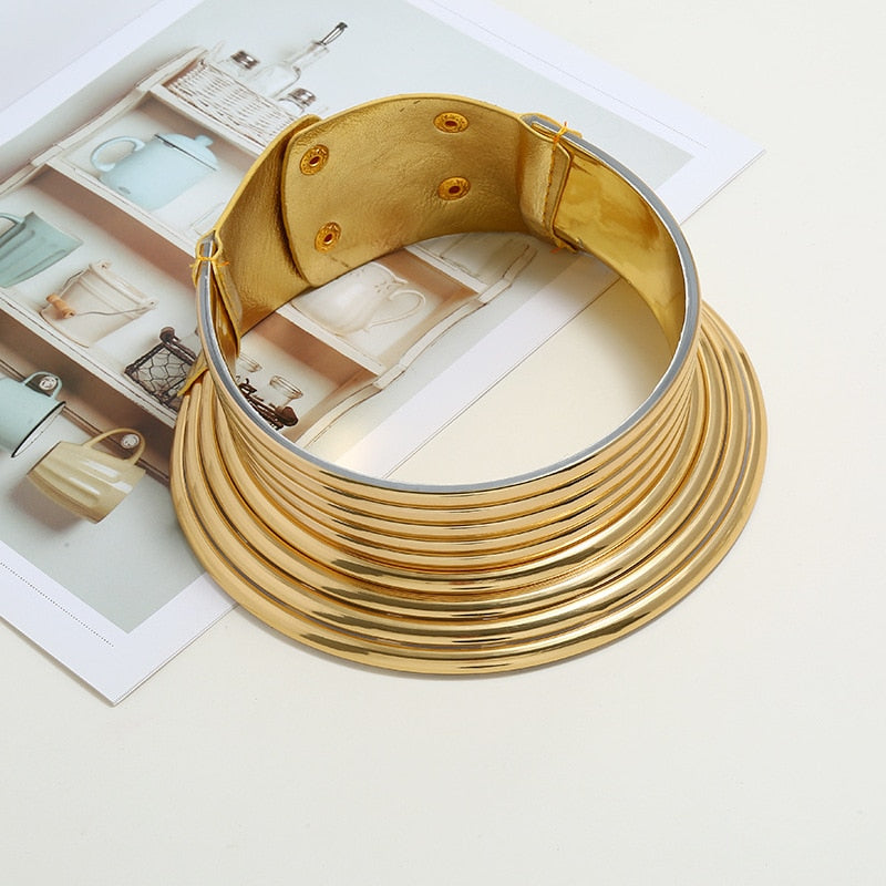 Liuxsp Torque Necklace For Women Vintage Statement Choker Necklace Bohemian Style Female Jewelry