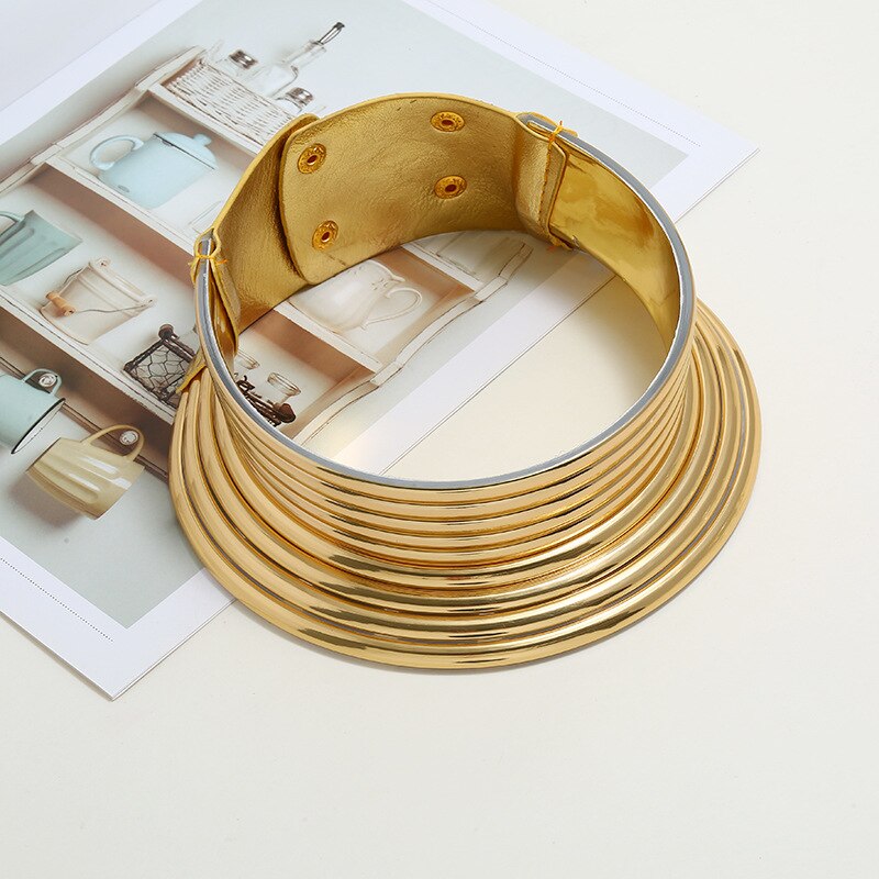 Liuxsp Torque Necklace For Women Vintage Statement Choker Necklace Bohemian Style Female Jewelry