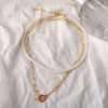 Liwore White Pearl Chain Necklace For Women Girl Multilayer Clavicle Chain Necklace Collier De Perles 2021 Jewelry