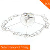 Lobster clasp charm bracelet fitting 925 sterling silver bracelet accessory,can stick 3pcs pearls on,nice hand jewelry for women