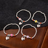 Lock Heart beaded Women LOVE Bangle Bracelet Jewelry 2022 Trend Sexy Accessories  Items Christmas GaaBou
