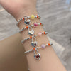 Lock Heart beaded Women LOVE Bangle Bracelet Jewelry 2022 Trend Sexy Accessories  Items Christmas GaaBou