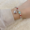 Lock Heart beaded Women LOVE Bangle Bracelet Jewelry 2022 Trend Sexy Accessories  Items Christmas GaaBou