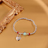 Lock Heart beaded Women LOVE Bangle Bracelet Jewelry 2022 Trend Sexy Accessories  Items Christmas GaaBou