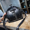 Lock Shell Bag Bags Rivet Metal Fringe Diamond Women Shoulder Crossbody Bag TWO Straps PU Leather Chain Women's Handbags Purses