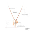 Lokaer Goth Titanium Stainless Steel Rhinestone Cross Choker Necklaces For Women Trendy Charm Pendant Necklace Цепочка N21089