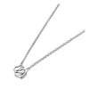Lokaer Romantic Titanium Stainless Steel Double Heart Choker Necklaces Jewelry Chain Pendant Necklace For Women N21143